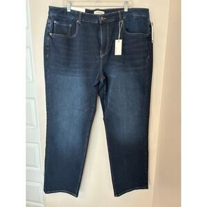 Warp + Weft NEW ORD Chicago Straight Jeans Dark Wash Men's 42x32